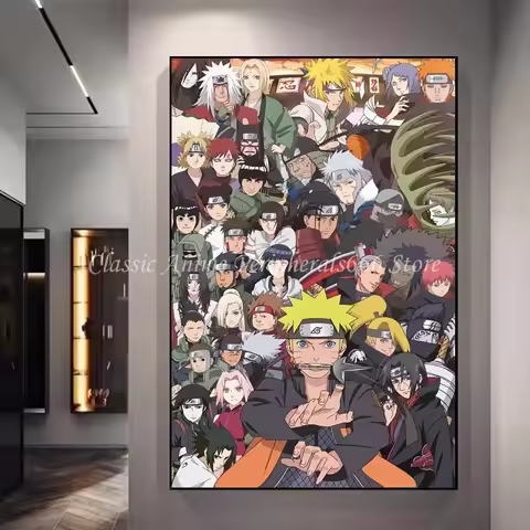 Naruto Anime Decoration Painting Naruto Kakashi Uchiha Itachi Xiao Organizes Posters, Entrance Paint