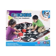 4 Player Giant Checkers Floor Family Board Game