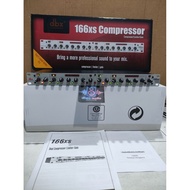Compressor Limiter Gate DBX 166XS Compres DBX 166 XS Silver Color 2 Channel Grade A Limit Sound Thre