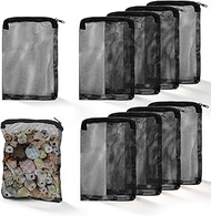Tucnoeu Pack of 10 Filter Bags Aquarium Mesh Filter Bags Reusable Filter Bag for Activated Carbon, B