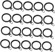 Abaodam 80 pcs curtain pull ring curtain hangers with clips closet hanging hooks Curtain Hanging Ring shower rings for curtain window curtain ring Curtain Rod Rings M plastic indoor