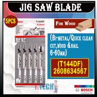 BOSCH BI-METAL JIGSAW BLADE(5PCS)T144DF(NAIL 6-60mm) 2608634567