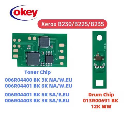 new Toner Chip B225 Cartridge Chip B230 for Xerox B 225 230 Printer drum Chip 013R00691 B235 006R044