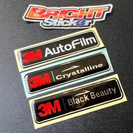 Sticker Sticker Emblem 3M AUTOFILM 3M BLACK BEAUTY 3M CRYSTALLINE Embossed