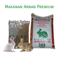 pack 1kg&amp;500gram - Makanan Arnab Hasbin Jaya Premium 388  Dedak Arnab  Rabbit Food