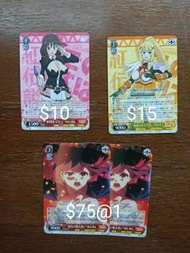 WS卡 為美好的世界獻上祝福 Konosuba RR/R Weiss schwarz card