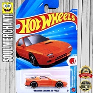 Hot Wheels 89 Mazda Savanna RX-7 FC3S Orange Diecast JDM Sports Car