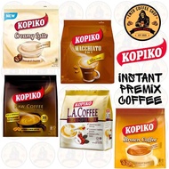 KOPIKO - 3 IN 1 INSTANT COFFEEMIX DRINK - CREAMY LATTE, MACCHIATO, KAW COFFEE, L.A. COFFEE, BROWN CO