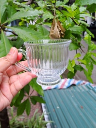 200ml heat-resistant glass cup, glass cup with handle, for home use, tea shops, cafes, code G-83B