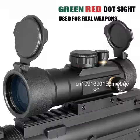 3X44 Green Red Dot Sight Scope 1X40 Red Dot 3X42 Tactical Optics Riflescope Fit 11/20mm Rail 1X40 Ri