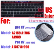Vỏ bọc bàn phím cho Macbook Air 13 15 m2 Pro 14 M4 M3 13 M1 Max 16 RETINA 11 Bảo vệ Silicone vỏ da a