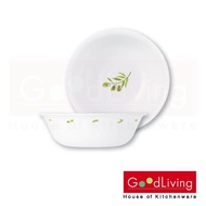 Corelle Olive Garden ชามอาหาร ชามแก้ว ชามซุป ขนาด 6 นิ้ว (15.5 cm.) จำนวน 2 ชิ้น [C-03-418-OG-2]