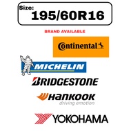 195/60R16 Continental CC7 Michelin XM2+ Bridgestone EP150 Yokohama ES32 Hankook K435