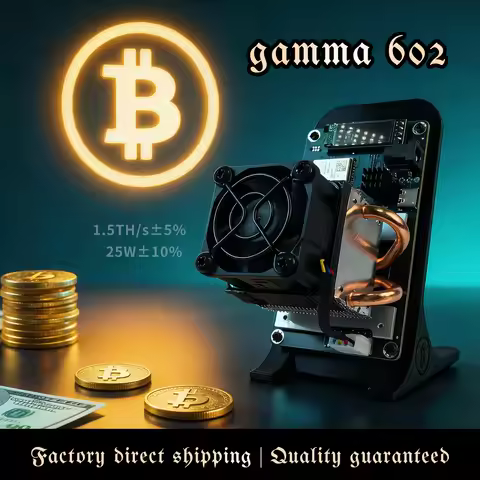 Gamma 602 Bitcoin Solo Mining Machine 1.5-1.7TH/s – Open Source Lottery Miner Overclockable ASIC, Pe
