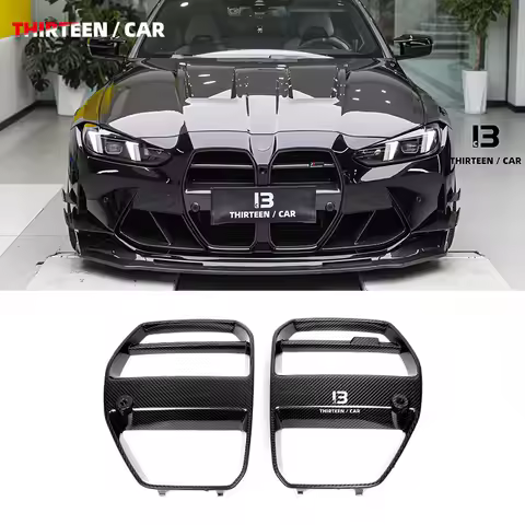 Dry Carbon Fiber G80 M3 Front Grill V Style Car Grilles Carbon Parts Auto for BMW M3 M4 G80 G82 G83 