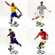 Football Star Ronaldo Beckham Messi Mbappe Haaland Action Figure World Cup Acrylic Model Toys Fashio