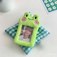 [Ready Stock] Cute Frog Card Holder ins Campus 10cm Small Storage Display Photo Cartoon Plush School