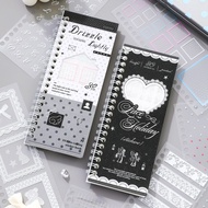 XINMO | Dotted Lace Themed DIY Stickers for Journal Crafting