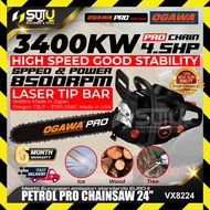 OGAWA VX8224 PRO 24" Heavy Duty Chainsaw 65cc 3400kw 4.5HP