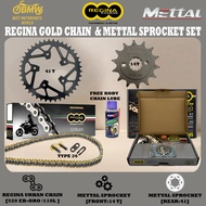 CHAIN SPROCKET KIT CF MOTO NK250 / SR250 (2019–2023)｜REGINA 520 EB-ORO + METTAL｜14T / 41T｜110L｜FREE 