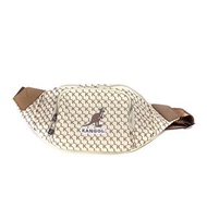 KANGOL Crossbody Bag - Beige 滿版 腰包 米色