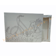 Kanvas Lukis Sketsa Pemandangan 20x30cm Siap Pakai