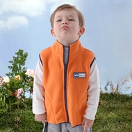 Boys Fleece Vest Children Spring Autumn Winter Warm Outerwear Stand Collar Innerwear Boudin Family P