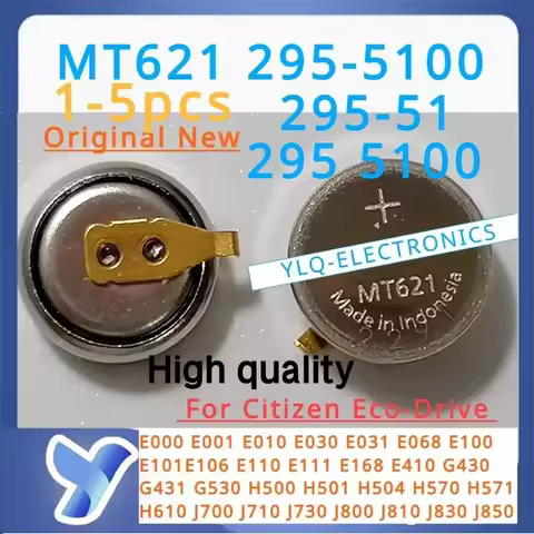 1-5 pcs/lot MT621 295-5100 Citizen Eco-drive Watch Capacitor 295 5100 295-51 295 51 in Bags Citizen 