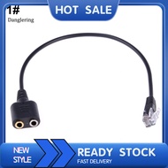 DL DOONJIEY 2/35mm to RJ9/RJ10 Mic/Headset Adapter Cable for Office Phone