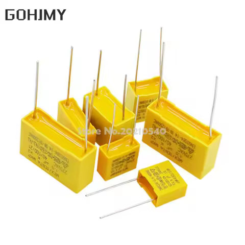 10PC X2 safety capacitor 275VAC 0.1uf 0.001uf 0.0022uf 0.0047uf 0.01uf 0.033uf 0.022uf 0.047uf 0.068