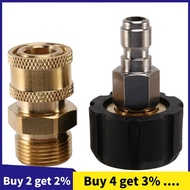 Pressure Washer Adapter Set M22 To 1/4 Inch Quick Connect Kit, M22 14Mm To 1/4 Inch Quick Connect Ki
