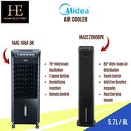 MIDEA AIR COOLER 5.7L / 6L FAN COOLING MAC-106A-BK | MAC572M0BPK