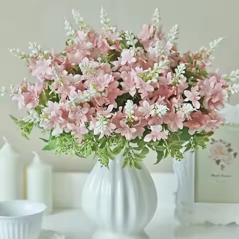 1/3pcs Silk Yucca Gloriosa Artificial Flowers Wedding Home Room Festival Decora Wreath Bridal Bouque