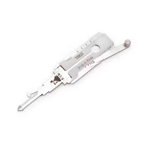 Lishi YH65 2-in-1 Lock Pick Decoder Ignition Car Door Open Key Reader for Yamaha Motorcycle Model Fl