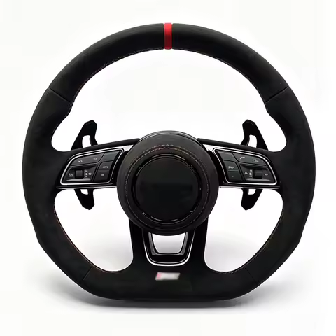 Leather Steering Wheel for Audi A3 A4 A5 A6 A7 A8 Q2 Q3 Q7 B8 B9 S5 RS Q8 R8 MK1 RS3 RS6 RS7 C7 TT M