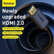 Baseus Hdmi 2.0 Cable 4K 60Hz 3D Gold Plate 1M 2M Original Cable3m