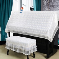 Piano Cover Cloth Half Cover Lace Fabric Vertical Universal Piano Protective Cover Dust Cover Simple Piano Cover
