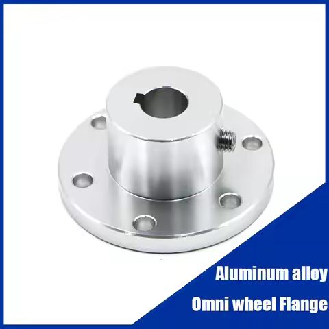 Flange Coupling High-strength aluminum alloy Omni wheel diameter 5 6 8 10mm 12 14 15 16 18 mm keyway