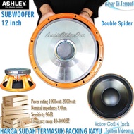 Subwoofer Ashley 12 Inch Double Spider Compour 12S Komponen Sound