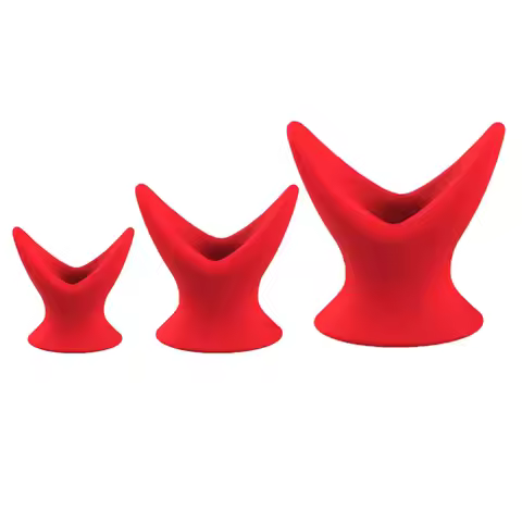 Silicone Hollow Anal Plug Stretch Expander, Soft Flexible Dilator Trainer for Beginners, Open Design