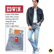 EDWIN Brand Men Regular Rise Slim Fit Stretchable Jeans (7706-2852)