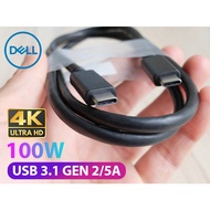 1M double-ended Type C cable with DELL screen transmits 4K60hz images and 100W USB 3.1 GEN2 10gbps c