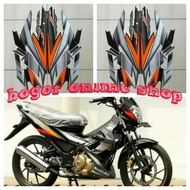Black 2007 satria f150 motorcycle sticker