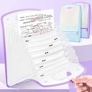 Gradient Color Handheld Vertical Accordion Bag A4Multi-layer Accordion File Folder Exam Paper Storag