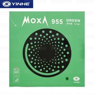 Yinhe MOXA 955ยางฟองน้ำสำหรับเทนนิสควบคุมโต๊ะป้องกันสิวทางช้างเผือกสีเขียว/น้ำเงินยางยาวได้รับการรับ
