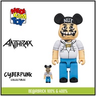 BE@RBRICK Bearbrick ANTHRAX "NOTMAN" 100% & 400%