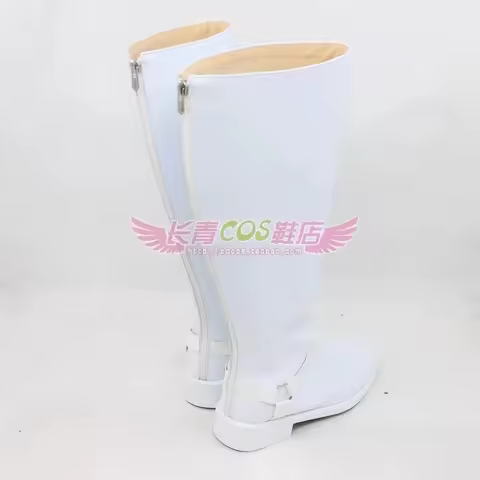 KUJP5 Yusuke Kitagawa Cosplay Shoes Costume Boots Handmade White Faux Leather BootsPP]22