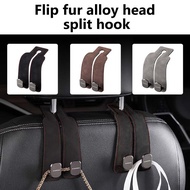 suede double hook rear seat backrest hook car interior organizer accessories For Hyundai NLINE Tucso