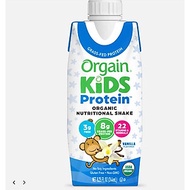 Sữa dinh dưỡng hữu cơ Orgain Kids Protein - Sữa khỉ orgain kid protein chính hãng Mỹ hộp 244ml Vanil