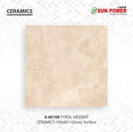 Keramik Lantai Body Putih Glossy - Tyrol Series 60x60 | Sun Power